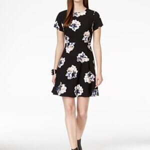 Vince Camuto Women's Fit & Flare Floral Mini Dress Size 6